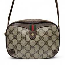 Good condition GUCCI Old Gucci Sherry Line Shoulder Bag Vintage GG Supreme PVC G