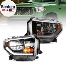 Projector Led Headlights Compatible with Toyota Tundra 2014-2019 W/Sequential Tu