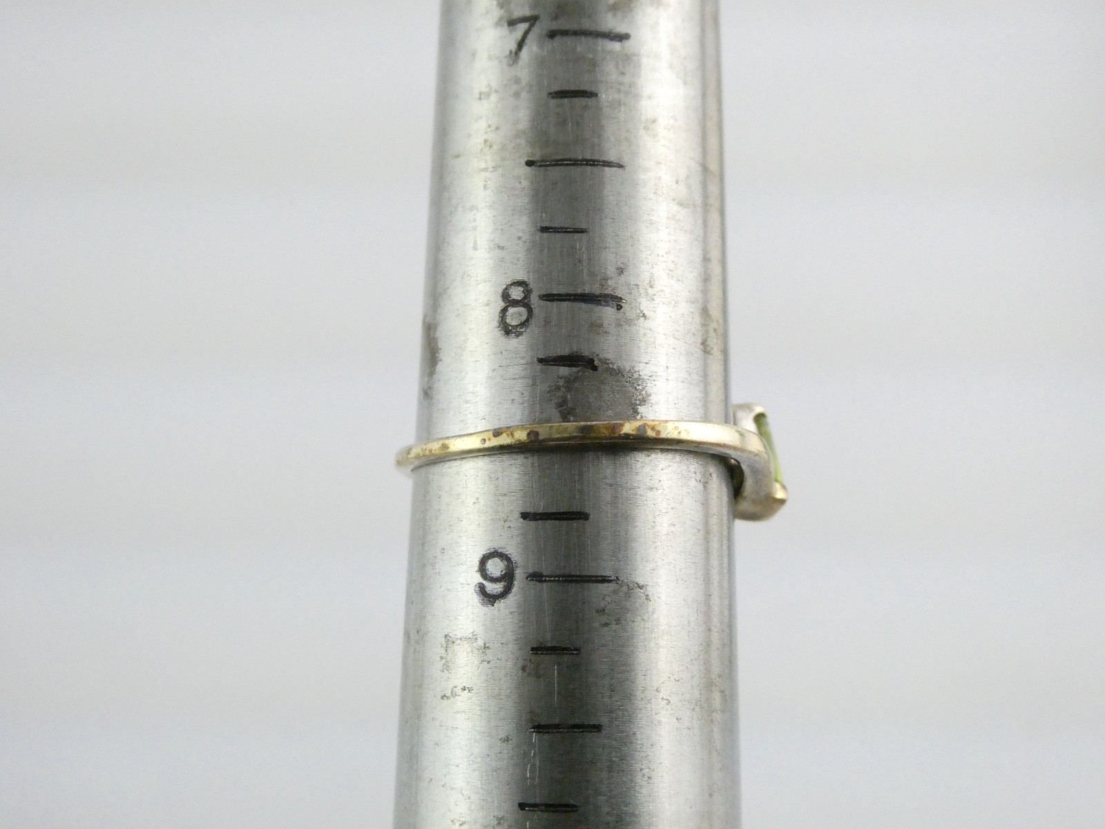 Sterling Silver Rectangular Cut Green Peridot Sol… - image 13