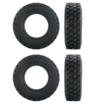 4* Rubber Tires Tyres For Tamiya 1/14 RC Tractor Truck Car Replace Parts