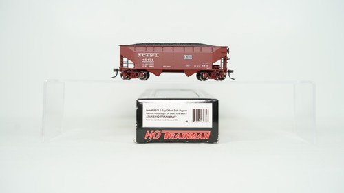 Atlas Trainman HO Nashville NC&StL 2-Bay Hopper w/ Coal Load #18971 F2-3 | Condition: New