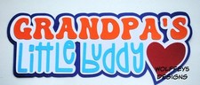 CRAFTECAFE grandpa KID TITLE premade paper piecing scrapbook PIece diecut 3d