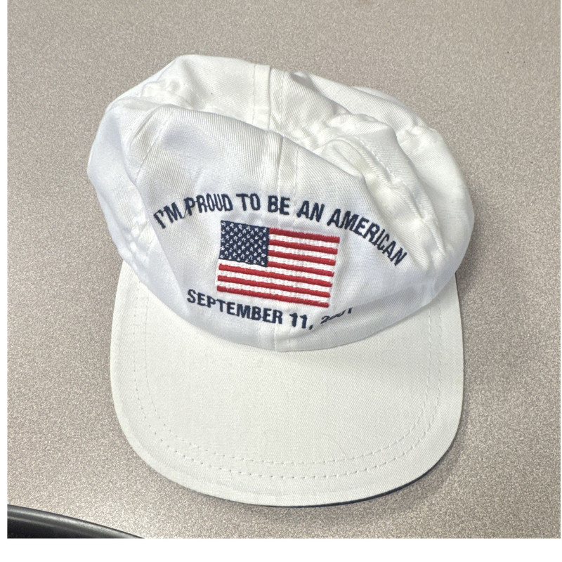 White Navy Blue Snapback Hat Adjustable Men's Casual Flag Patriotic USA 9/11 hat