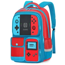 Kids Backpack for Boys,Gamer Boys Backpack for Children Teens Elementary Midd...
