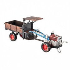 Handtraktor-Modell Im Retro-Stil Mit Anh&auml;nger, Gealtert, F&uuml;r Sammler, Kinder,