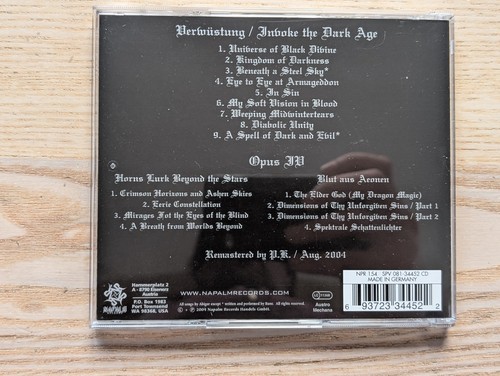 Abigor Berwustung / Invoke The Dark Age CD - Zdjęcie 2 z 2