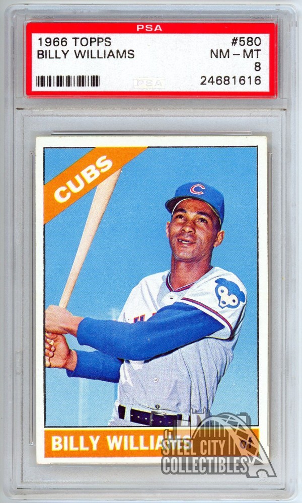 Billy Williams 1966 Topps Card #580 PSA 8 NM-MT
