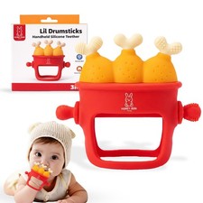 Fried Chicken Baby Teething Toys, Parent-Designed by Honey Bun Toys