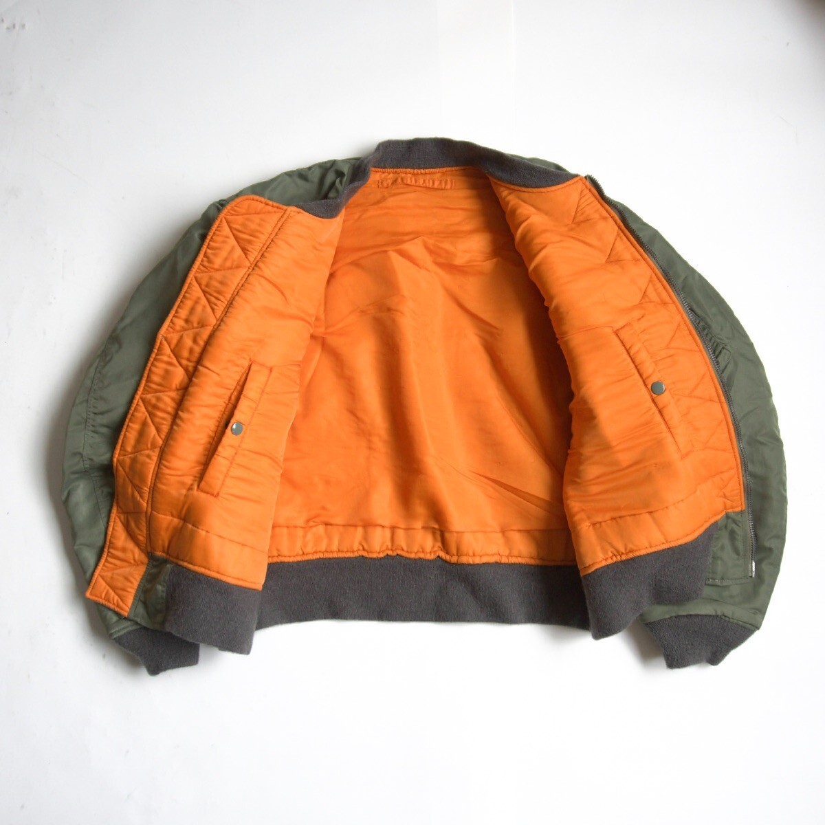 BUZZ RICKSON'S MA-1 Flight Jacket Reversible Oliv… - image 5