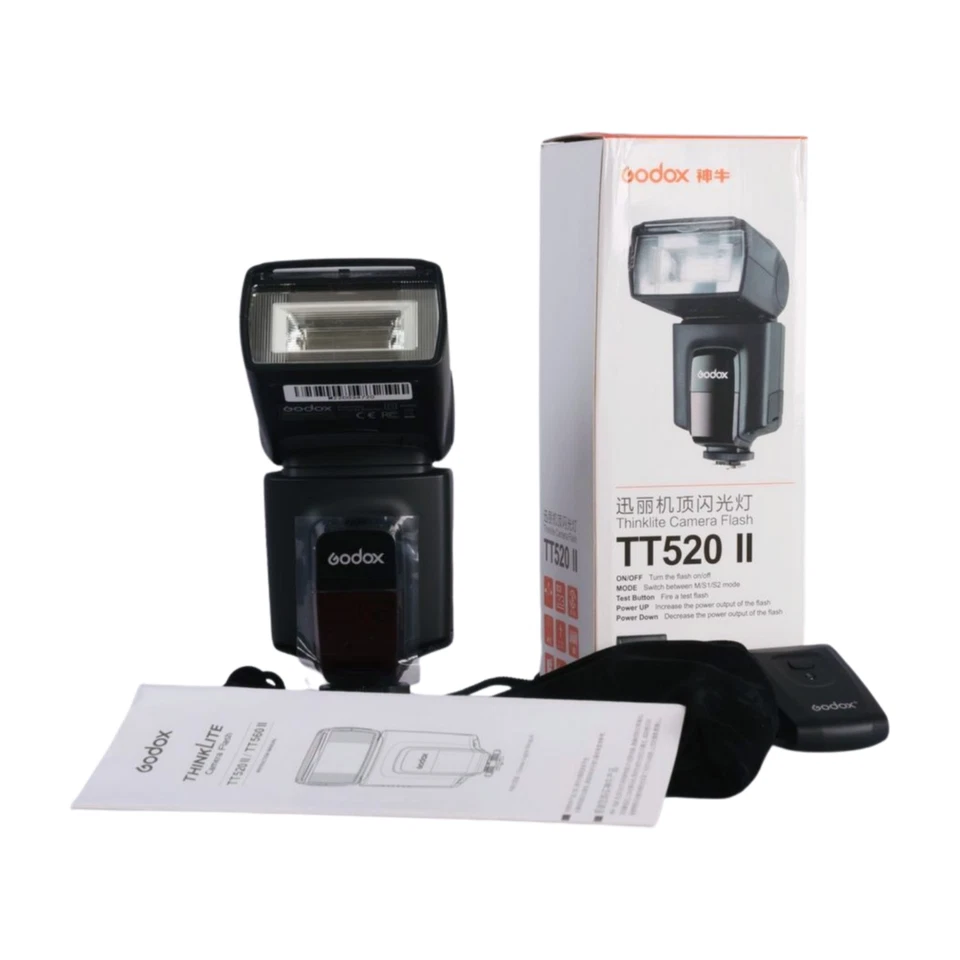 Godox TT520 II Flash for All Cameras with Hot-Shoe c/w Trigger Unit -Mint in Box - Image 4 of 4