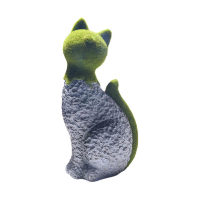 Künstliche Katze Statue Kunstwerk Tier Figur für drinnen draußen Hof Garten