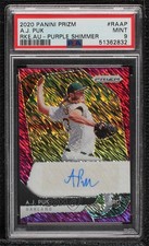 2020 Panini Prizm Rookie FOTL Purple Shimmer 7/7 AJ Puk PSA 9 MINT Auto 04hd