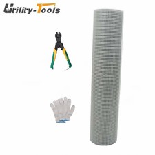 High Quality 19 Gauge Galvanized Weld Wire Fence Chicken Rabbit Mesh 48" × 100