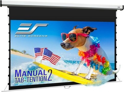 Elite Screens Manual Tab Tension 2 Series Projection Screen - Cine MT106XWH2