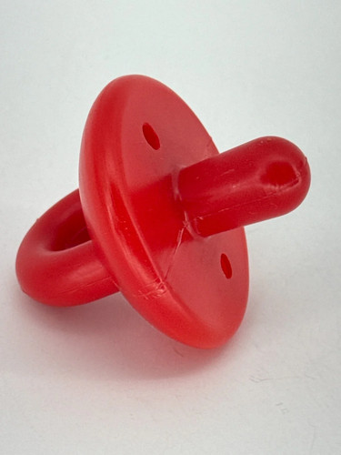 Vintage Red Maggie Simpson Style Pacifier Accessory Toy Prop Gag