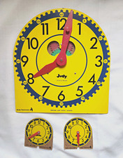 Original Judy Clock Teaching Learning Telling Time Classroom Carson Dellosa Wood