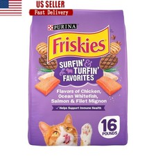 Nutritious Dry Cat Food Chicken Whitefish Salmon 16lb Kibble 100pct Complete New 1.41 per gallon