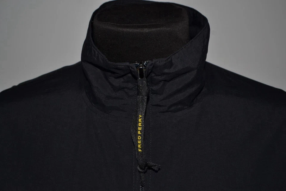 Fred Perry Jacket Mens Black Full Zip Size XL - Image 3 of 4