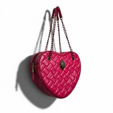 Borsa a tracolla Kurt Geiger The Kingston rosa trapuntata cuore aquila catena