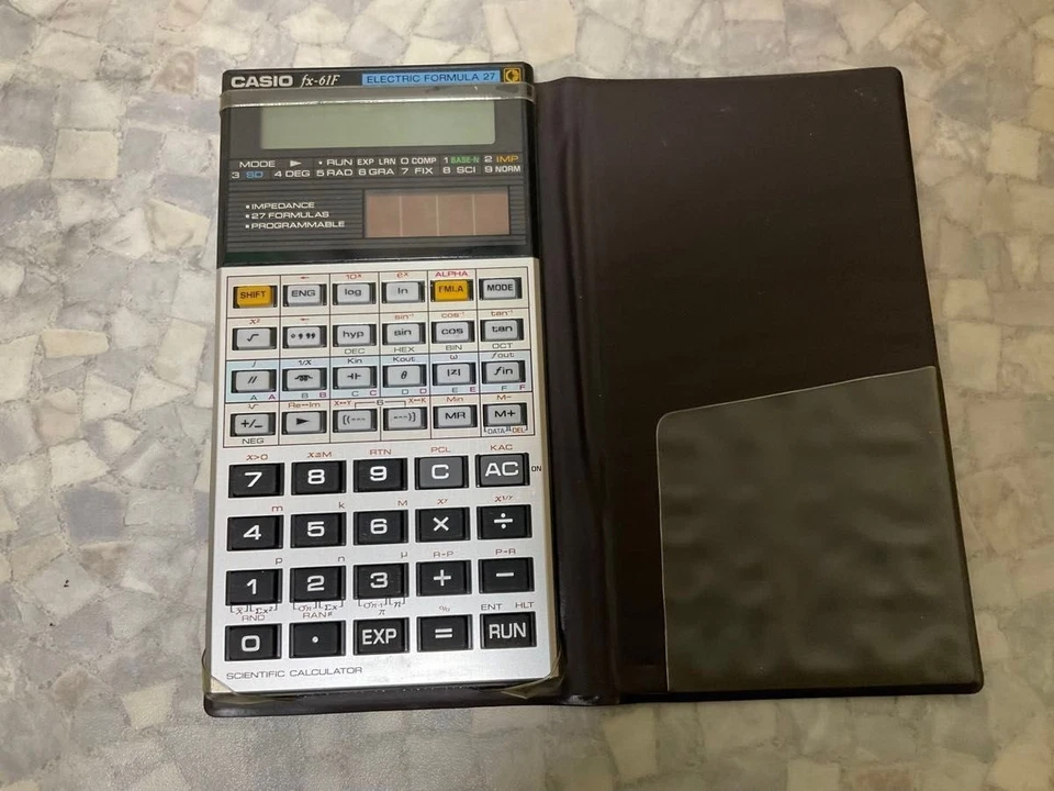 CASIO fx-61F Scientific Calculator Vintage Programmable Model Japan with Cover - Image 2 of 4