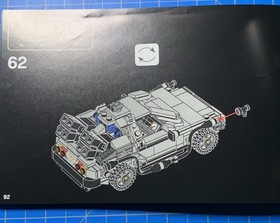 LEGO Ideas Back to the Future 21103 DeLorean Time Machine, Manual ONLY VGC