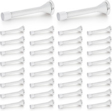 Door Stoppers, 36 Pack White Spring Door Stops with Rubber Bumper, Door Stoppers