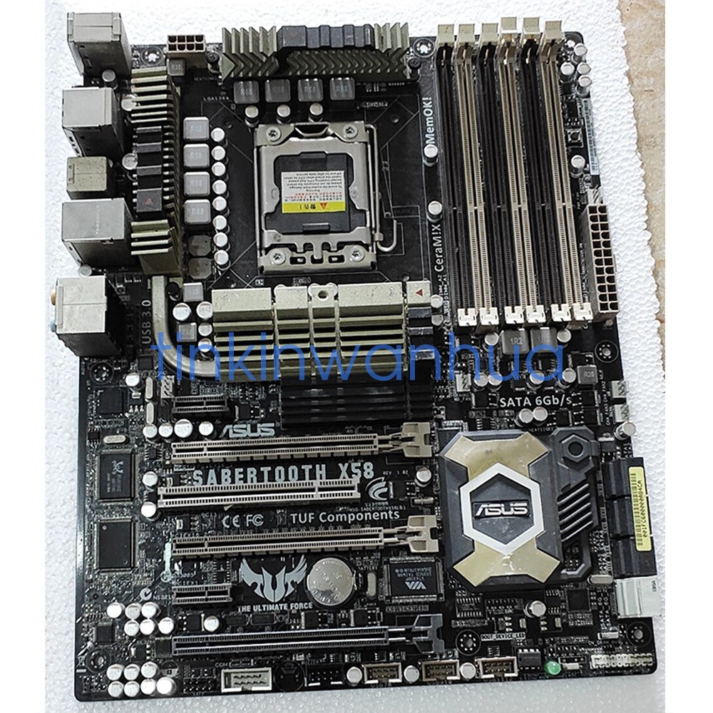 For ASUS SABERTOOTH X58 Motherboard Intel X58 Socket LGA 1366 DDR3