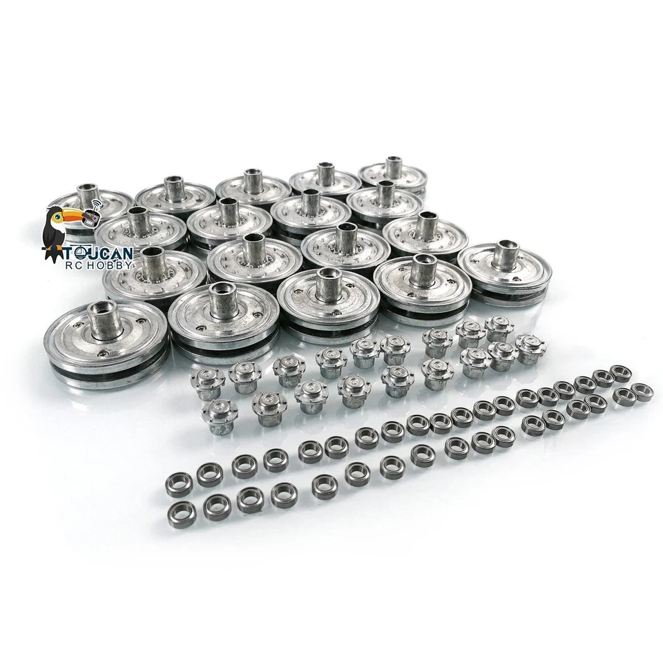 Henglong Metal Road Wheels For 1/16 German King Tiger RC Tank 3888A Spare Parts - Image 2 of 4