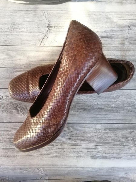 Women Panama Jack Heels Brown Leather 39