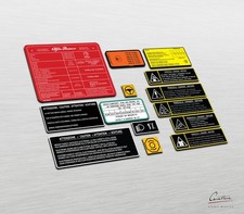 KIT ADESIVI per VANO MOTORE ALFA ROMEO GTV / SPIDER 916 3.0 V6 - 14 adesivi