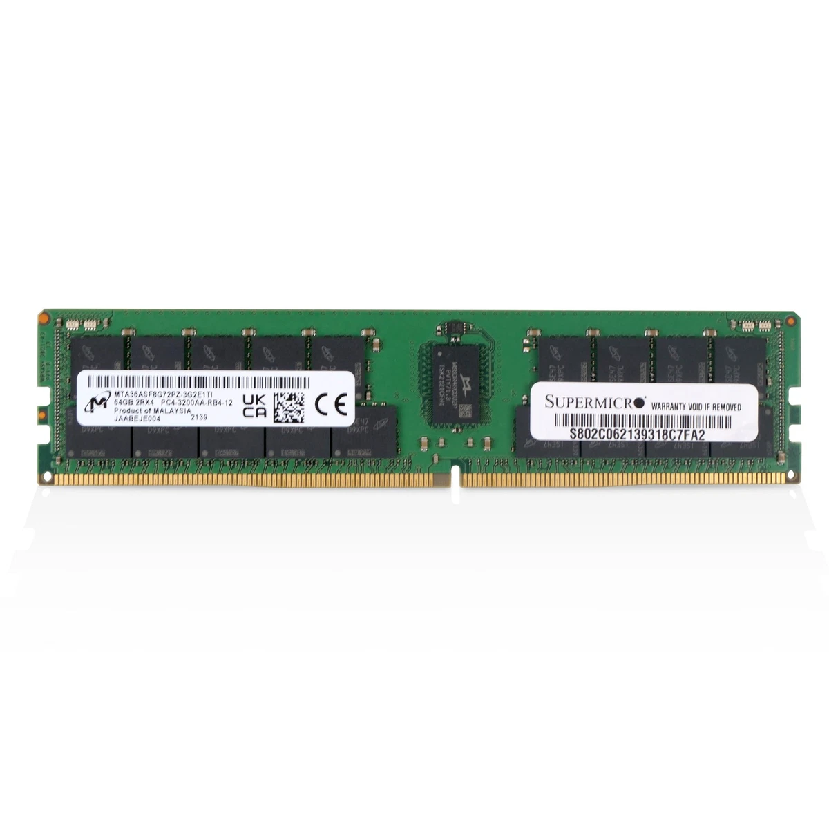 64 GB Capacity per Module DDR4 SDRAM RDIMM Computer Memory (RAM