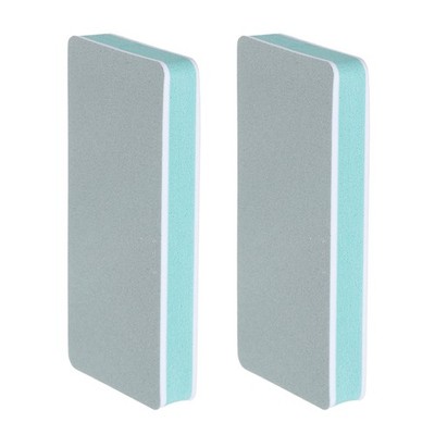 2pcs Nail Buffer Block 600/3000 Grit Nail File for Nail Buffing, White/Green