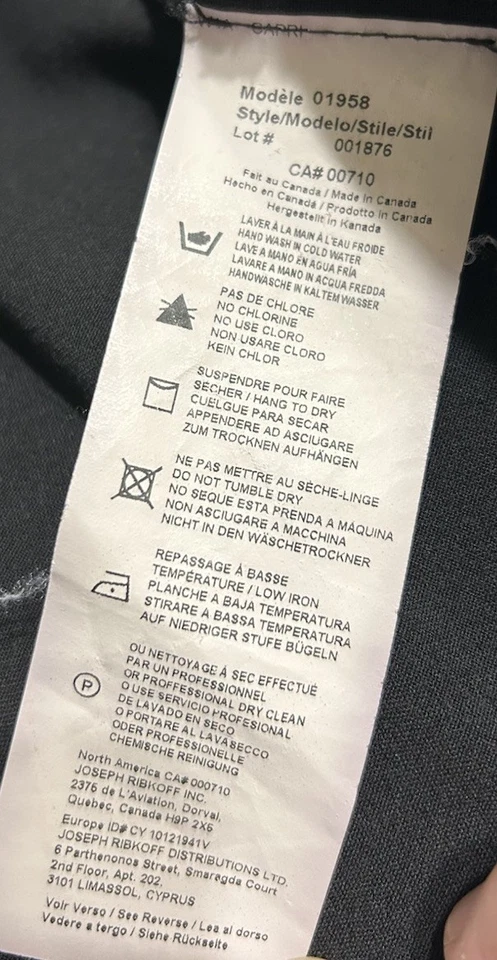 Joseph Ribkoff Cropped Navy Capri Pants Womens Size 18 Wide Leg - Image 3 of 4