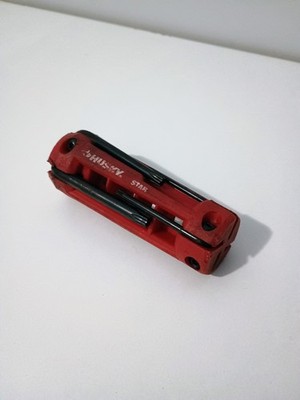 Husky Star Folding Torx Key Set Red Multi-Tool Tamper Resistant Driver Set