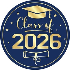 Graduation Stickers 2026 - Class of 2026 Stickers 60Pcs 1.75'' Graduation