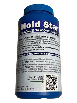 Mold Star 30 Part B - Platinum Silicone Mold-Making Rubber - 1 Pound Smooth-On