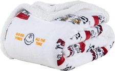 Blanket Peanuts, 480gsm Warm Reversible Heavy Thick Throw for Couch 50 x 60