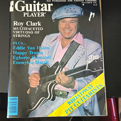 Guitar Player Magazine Nov 1978 #89 Roy Clark, Eddie Van Halen Illustrated