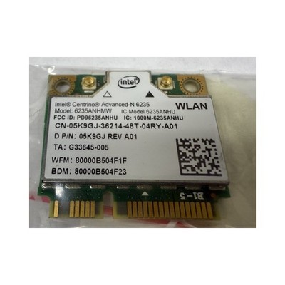 Intel Centrino Advanced-N 6235 6235ANHMW WLAN + Bluetooth Mini PCIe Dell 05K9GJ