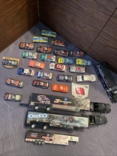 Dale Earnhardt Sr Jr NASCAR Diecast LOT w/ Haulers 1/64 Goodwrench Wrangler AMP