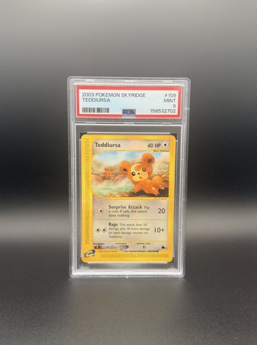 Teddiursa graded PSA 9 for sale on eBay