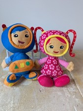 Team Umizoomi milli and Geo 9" plush toy 2 Lot, Excellent Condition