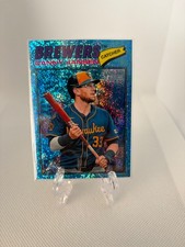 Danny Jansen 2026 Topps Heritage Chrome Light Blue Sparkle #347 - Brewers