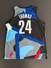 CAM THOMAS SIGNED BROOKLYN NETS NIKE SWINGMAN JERSEY W/ JSA CERT AUTO 52