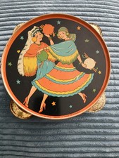1950s Vintage tin-plate toy tambourine Made In England Collecters Item