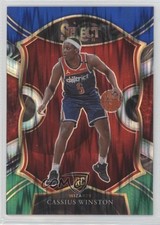 2020-21 Select Concourse Blue White Green Flash Prizm 12/49 Cassius Winston 1h6a