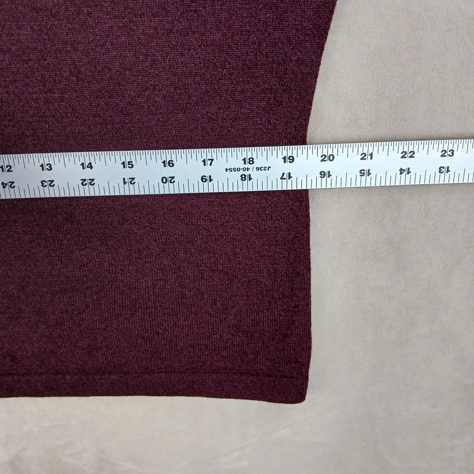 Suéter De Colección Fubu 3X Para Mujer Cuello Alto 21x22 Recortado Borgoña Foto 4 de 4