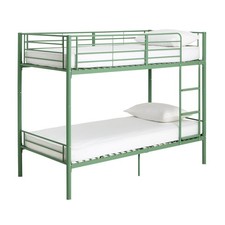 Home Mason Single Metal Bunk Bed - Sage Green | Small room bunk bed