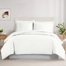Duvet Cover Set with Zipper Closure  Corner Ties  Pillow Shams 100 Cotton
