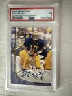 2000 Press Pass Tom Brady Michigan Wolverines Autograph Rookie PSA Football Card